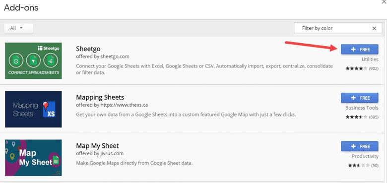 Cách lọc dữ liệu theo màu trong Google Sheets
